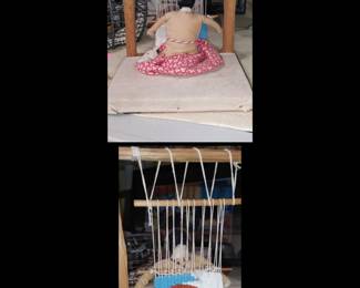 Navajo Native American Indian Rug Weaver Loom Doll