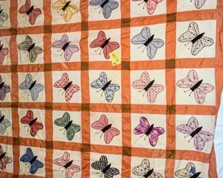 Huge selection of vintage handmade quilts