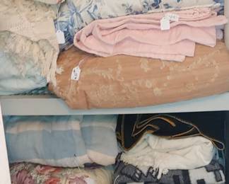 Closet stuffed with fantastic Linens upstairs