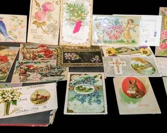 Huge fabulous late 1800s early 1900s lithograph postcard collection. Best of the best!!