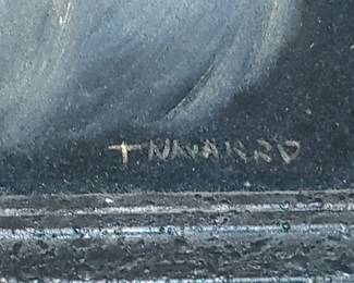 Signed by artist T. Navarro