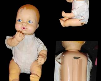 Vintage 1988 Lewis Galoob Toys Baby Doll Bouncing Baby Battery Operated