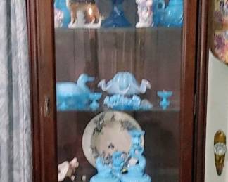 Lots of Fenton ( family kept to the cabinet so it is not for sale)