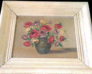 Antique oil on canvas vintage