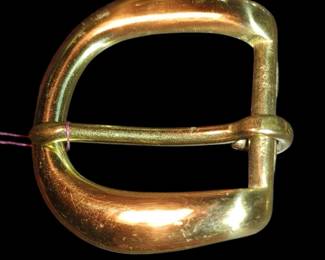 Beautiful vintage solid brass belt buckle