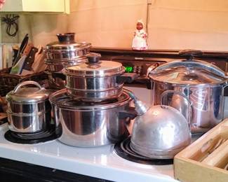 Saladmaster and town craft and a kitchen full of useful and collectible items