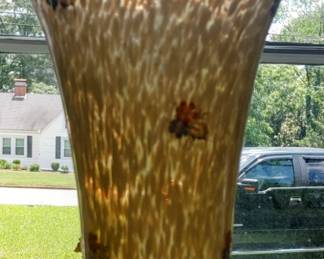 Antique Vintage Large Art Glass Vase Made in France And Signed