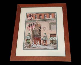 Lithograph Lord and Taylor New York City