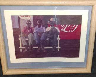 Men Of The Bench small framed print