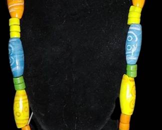 Beautiful vintage All Glass handmade tribal beads