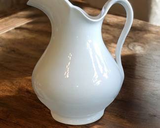 Mercer Pottery Co. semi-vitreous large water pitcher. ( probably had a matching under Bowl ) This mark was used in the late 1800s and early 1900s. Mercer Pottery Co. was located in Trenton, New Jersey