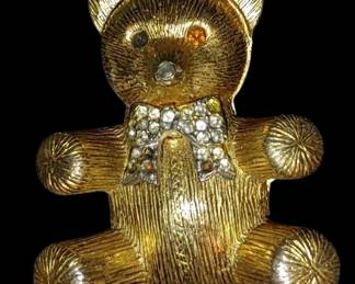 , Vintage Max Factor teddy bear opens up perfume and son