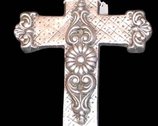 Vintage Mexican Pewter cross