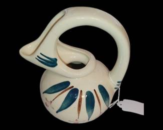 Vtg Collectible Hand-Painted Purinton Slip Ware Shooting Star Honey Jug