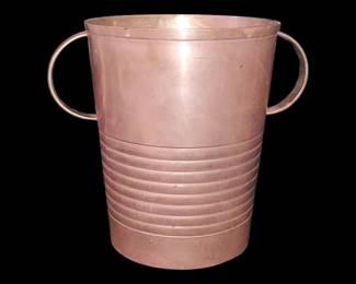 Fabulous solid copper ice bucket/ flower vase