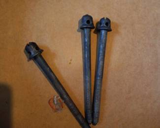 Bolts that hold the beds together