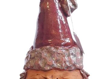 Very unusual Santa Claus gnome pottery head & hat with spout.