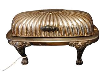 Roll top butter dish silver butter dish