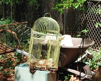 Wrought iron Birdcage & more