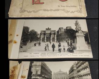 Early 1900s Paris postcards 12 remaining