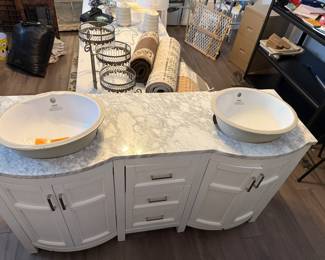 60 in bathroom double sink vanity