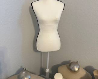 Mannequins and jewelry displays