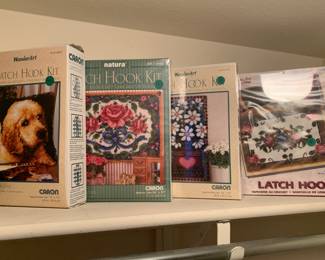 Vintage craft hook rugs