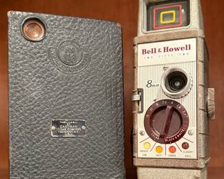 Eastman Kodak Brownie and Bell & Howell Two-Fifty-Two 8mm Movie Camera