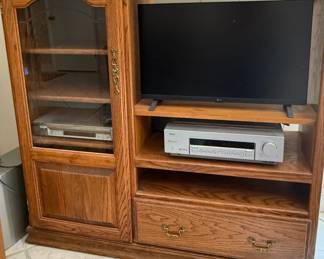 Oak Entertainment Cabinet