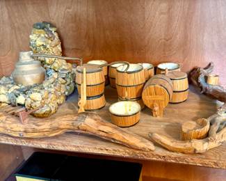 Miniature Wood Moonshine Distillery