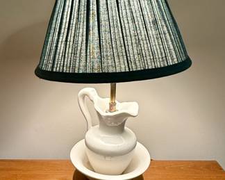 Washbasin and Pitcher Table Lamp