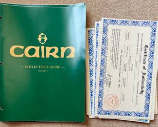 Cairn catalogs and Certificates of Authenticity for all Tom Clark gnomes