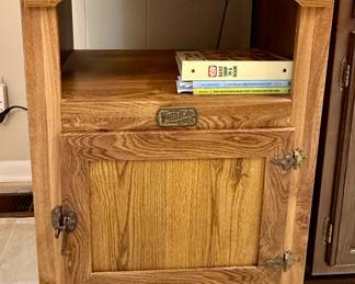 White Clad Ice Box Cabinet