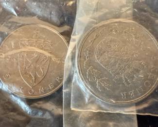 Coins from Norway and France