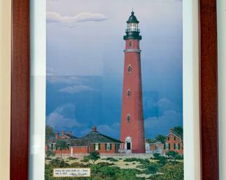 Ponce de Leon Light, FL - Dawn - Matted and Framed Wall Art - Stephen Harrington
