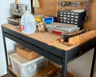 Metal and Wood Workbench
