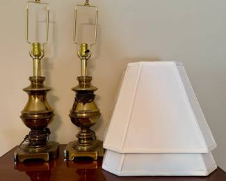 Pair of Brass Table Lamps