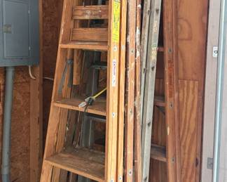 Vintage Wood Ladders