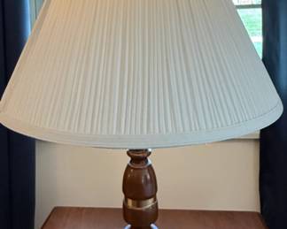 Wood and Brass Lamp