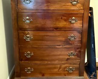 Chest of Drawers with Brass Pulls