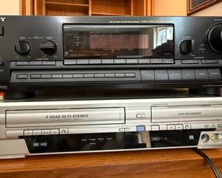 Sony Receiver and SV 2000 DVD/VHS Recorder