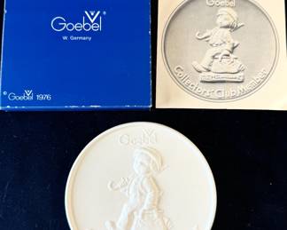 Goebel Collectors Club Member Bisque Disc