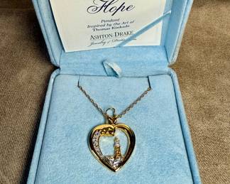 "Beacon of Hope" - Sterling Silver Lighthouse Pendant Inspired by Thomas Kinkade - Ashton Drake