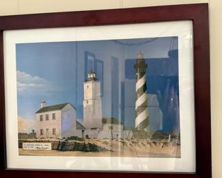 St. Augustine Lights, FL - Dawn - Matted and Framed Wall Art - Stephen Harrington