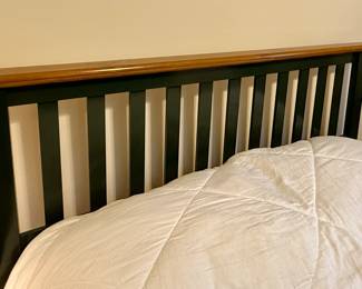 Painted Two-tone Wood Headboard