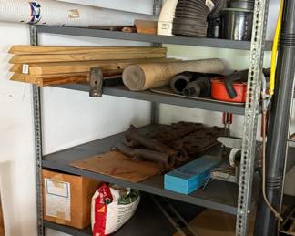Metal Shelves and Wood