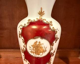 Red and White Vase