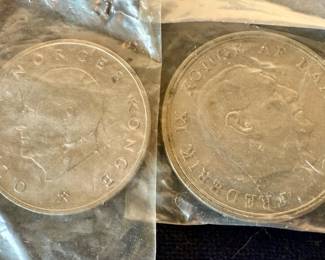 Coins from Norway and Denmark