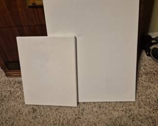 2 blank canvasses. $5 each
