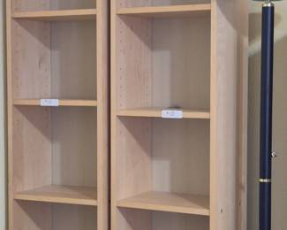 Bookshelves that go with the cabinet and wrap-around desk.